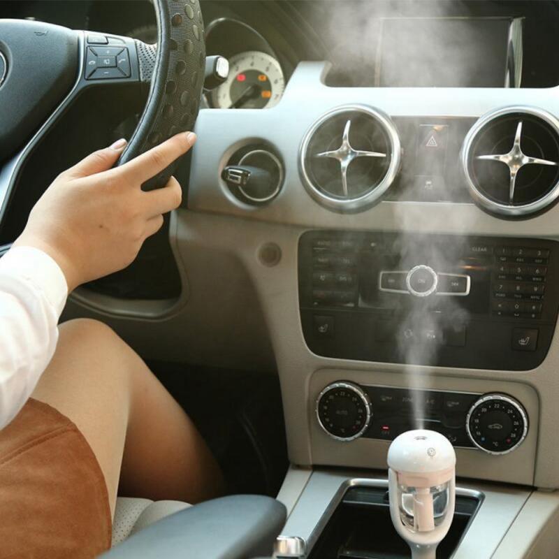 Mini 12V Xe Hơi Nước Tạo Ẩm Không Khí Máy Khuếch Tán Tinh Dầu Khuếch Tán Tinh Dầu Tạo Ẩm Trên Ô Tô Nhiều Màu Sắc Máy Tạo Độ Ẩm Phun Sương