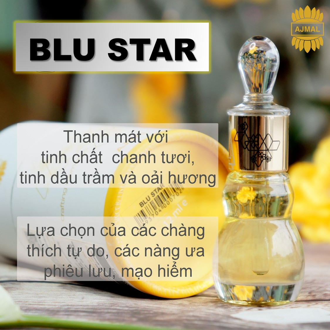 Tinh Dầu Nước Hoa Ajmal Dubai Blue Star Chính Hãng - ANGEL CONCENTRATED PARFUME 12ml