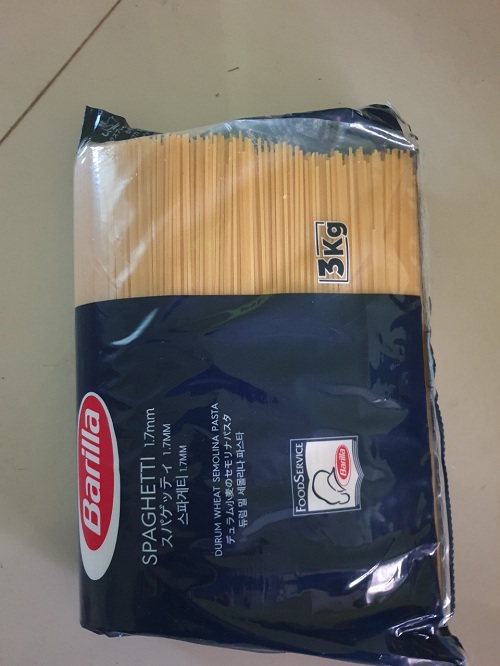 Mỳ Barilla Sợi Hình Ống túi nilon cỡ số 5 Spaghetti - 3kg