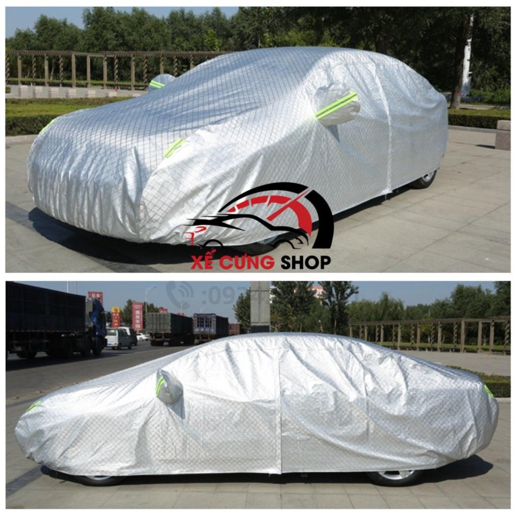 Bạt phủ ô tô Hyundai I10,Santafe,Accent,Kona,Tucson,Creta,Getz,...3 lớp chống xước,có khóa kéo cánh cửa