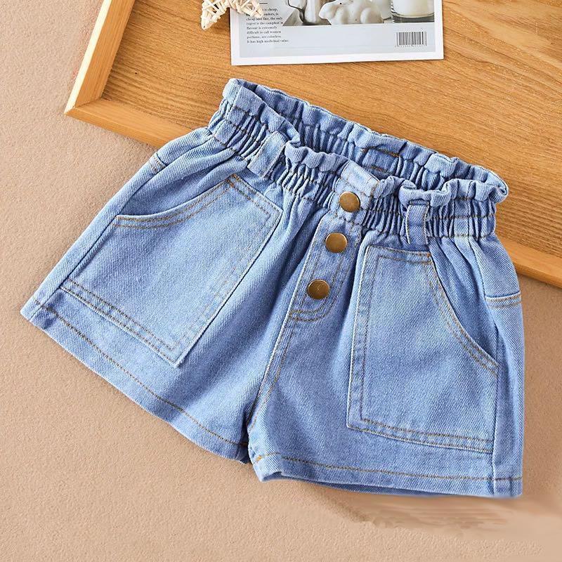 QJ42 Size130-160 (20-40kg) Quần Jean bé trai/gái unisex Thời trang trẻ Em hàng quảng châu