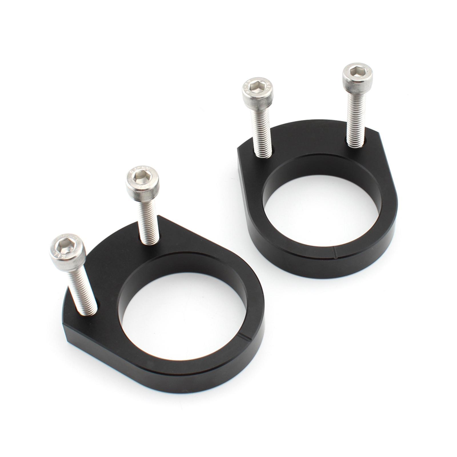 2 Pieces Handlebar Risers, Handlebar Clamp 14mm Aluminum Alloy Adapters Handle Bar Riser Clamp for  Zzr1400 Motorbike Accessories