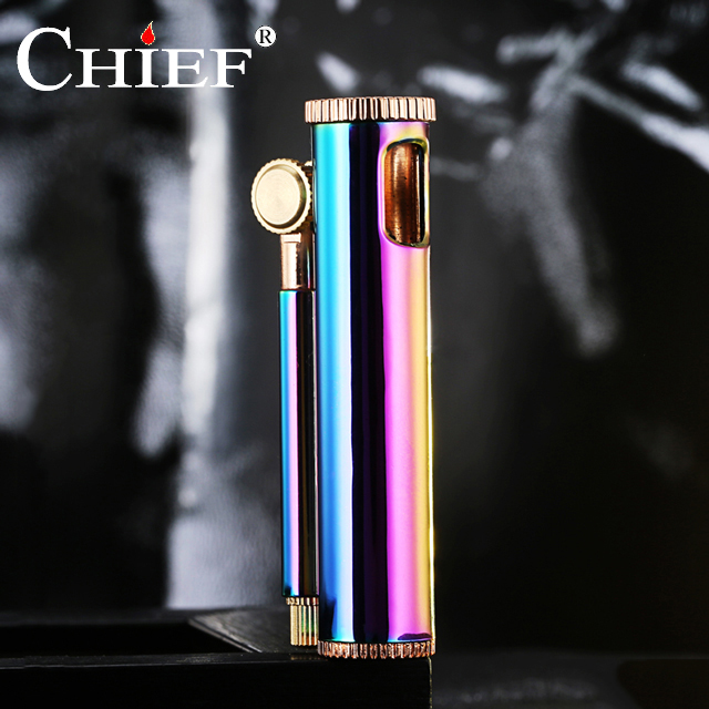 Vỏ Hột Quẹt Bật Lửa xăng đá Chief CF680 Nhỏ Gọn Kiểu Dáng Đẹp Độc Lạ - Dùng Xăng Bấc Đá Cao Cấp