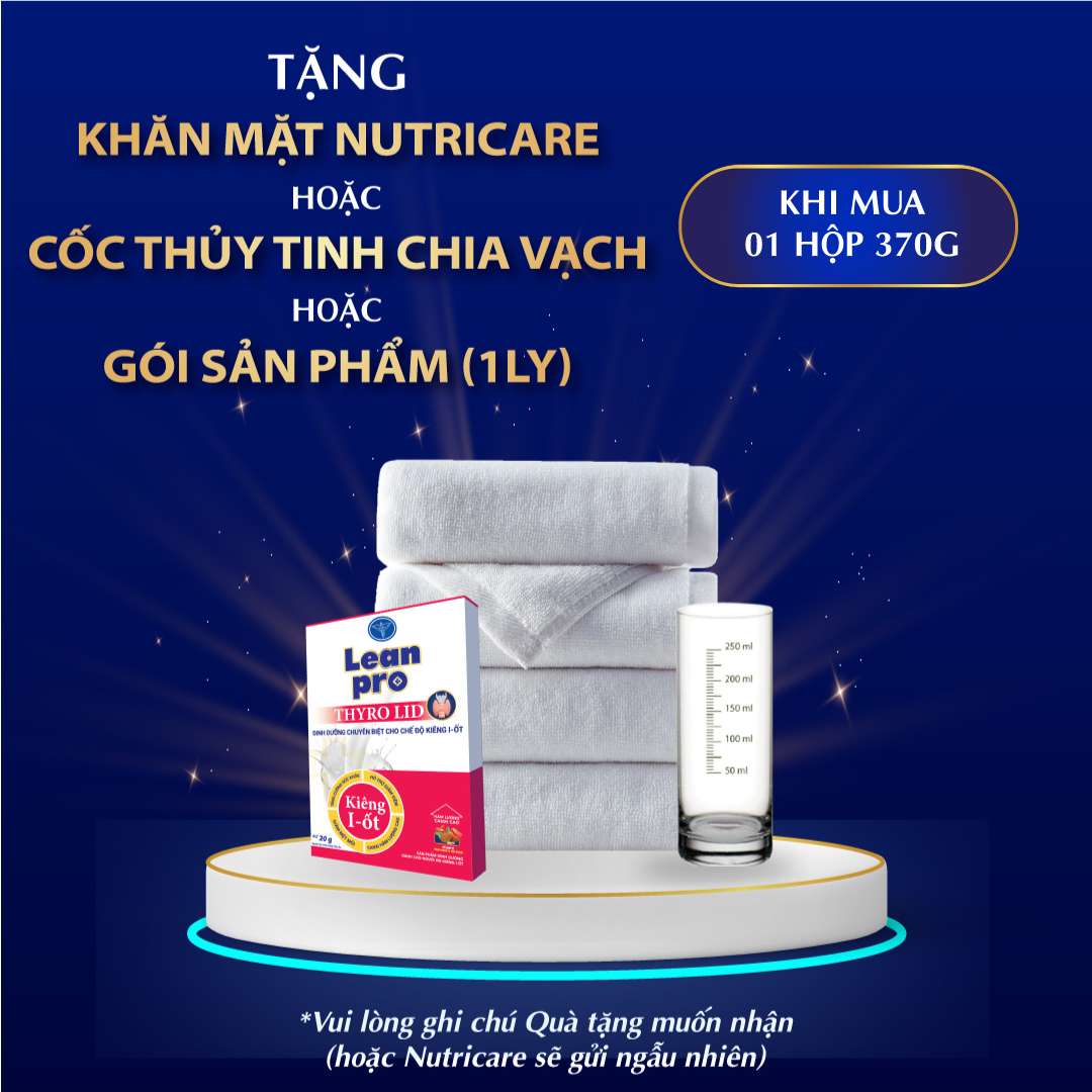 Sữa Lean Pro Thyro Lid – Dinh dưỡng tối ưu cho người kiêng I-ốt, bệnh lý tuyến giáp - 370g