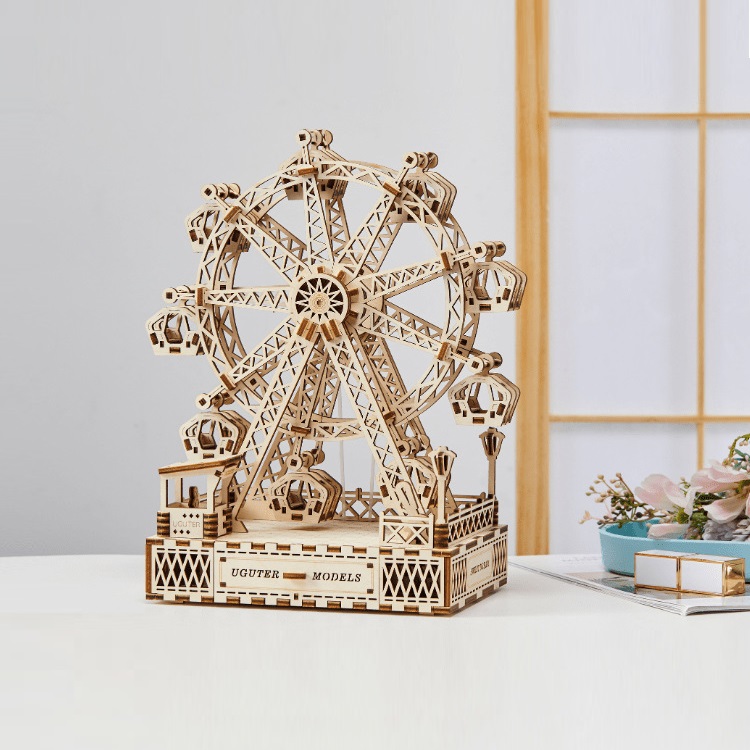 Mô hình Hộp nhạc Bánh xe Đu quay Hạnh phúc Happy Ferris Wheel T710