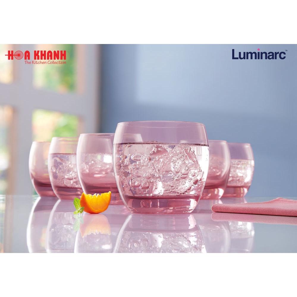 Ly Uống Nước Thủy Tinh Luminarc Salto Pink 320ML - J5386 - Bộ 6 ly