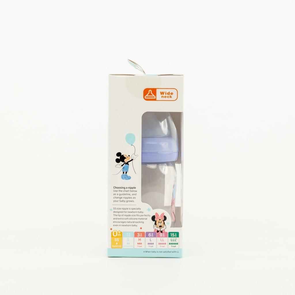 Bình Sữa Pigeon Softouch PP Plus Disney Baby - Màu Tím