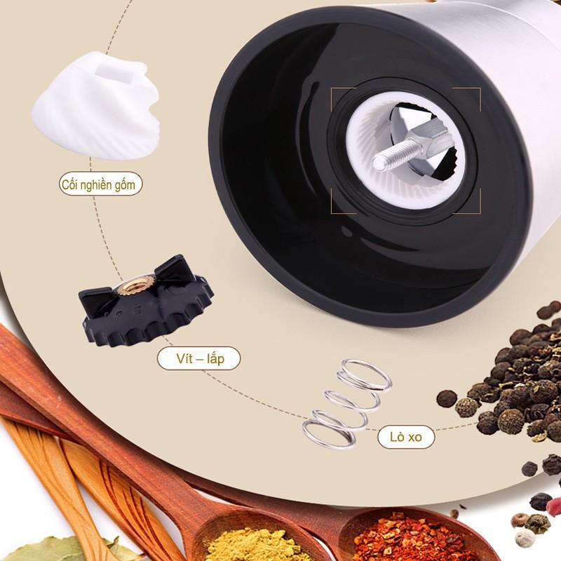 LỌ đựng và xay hạt tiêu đa năng