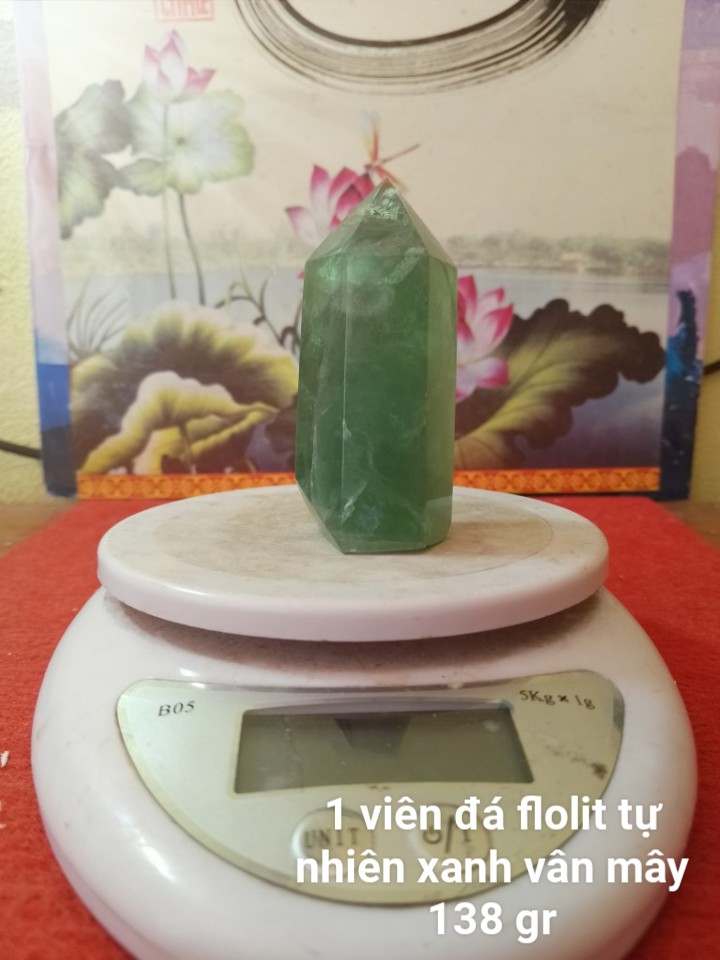 Trụ Đá Flourite Tự Nhiên Màu Xanh, Đá Thanh Tẩy Giúp Hỗ Trợ Reiki, Thiền Định, Sưu Tầm, Chặn Giấy