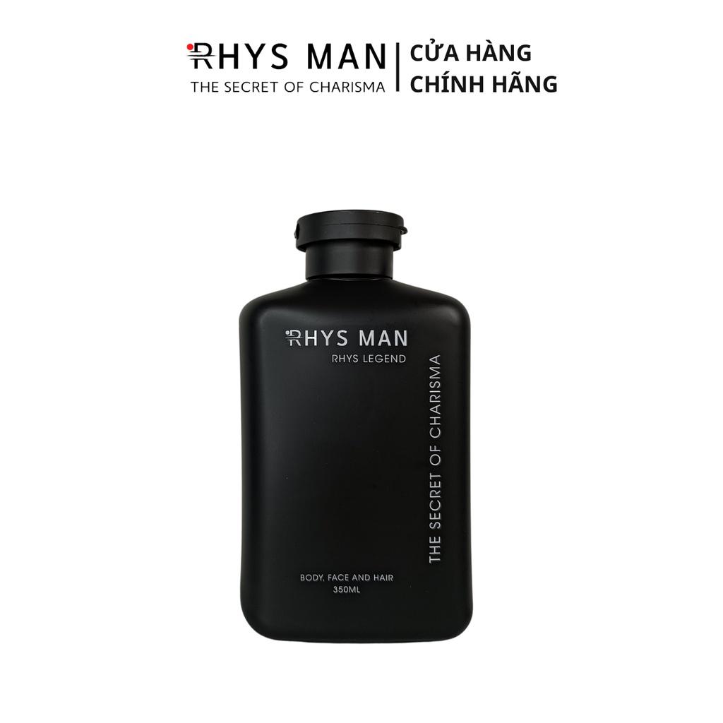 Sữa tắm gội nam RHYS MAN hương nước hoa 3 in 1 Rhys Legend 350ml - Hàng chính hãng