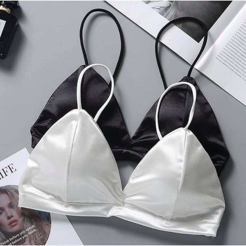 Áo bralette satin không cài