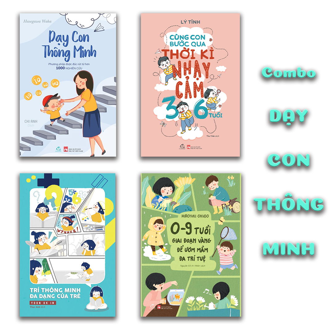 Sách combo Dạy con thông minh (4 quyển) - Ehomebooks