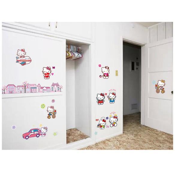 Decal trang trí tường - Kitty Hồng Nhà Xinh