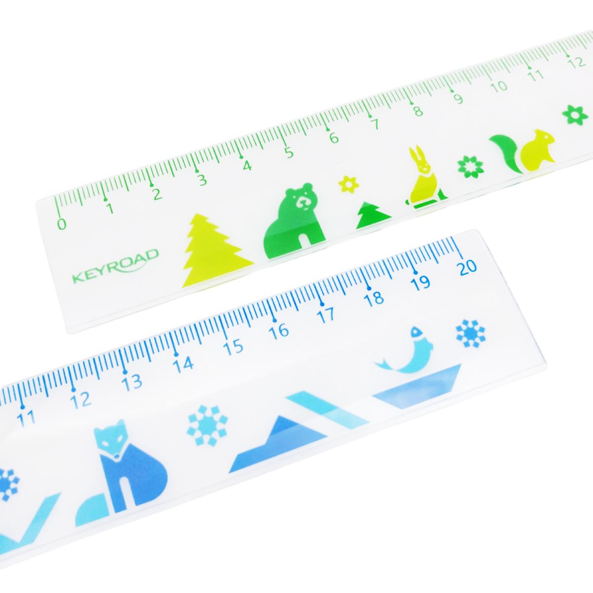 Thước Kẻ 20 cm - Keyroad KR972439 (Mẫu Màu Giao Ngẫu Nhiên)