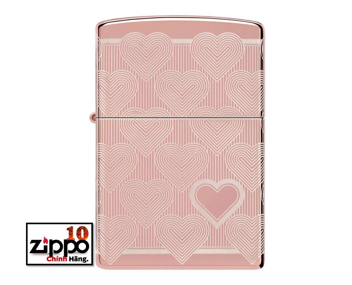 Bật lửa ZIPPO 49811 Heart Design - Chính hãng 100%