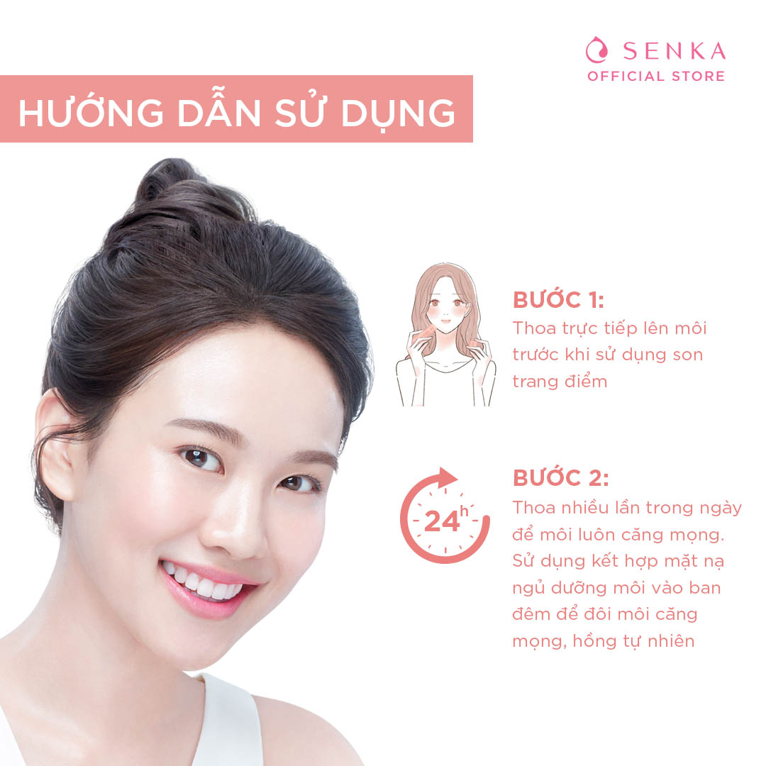 Mặt nạ ngủ dưỡng môi cấp ẩm giảm nhăn dạng tinh chất Senka Perfect Aqua Essence 10g