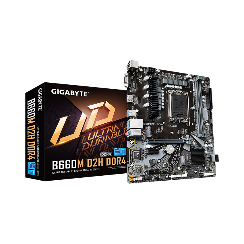 Mainboard Gigabyte B660M D2H DDR4-- Hàng Chính Hãng