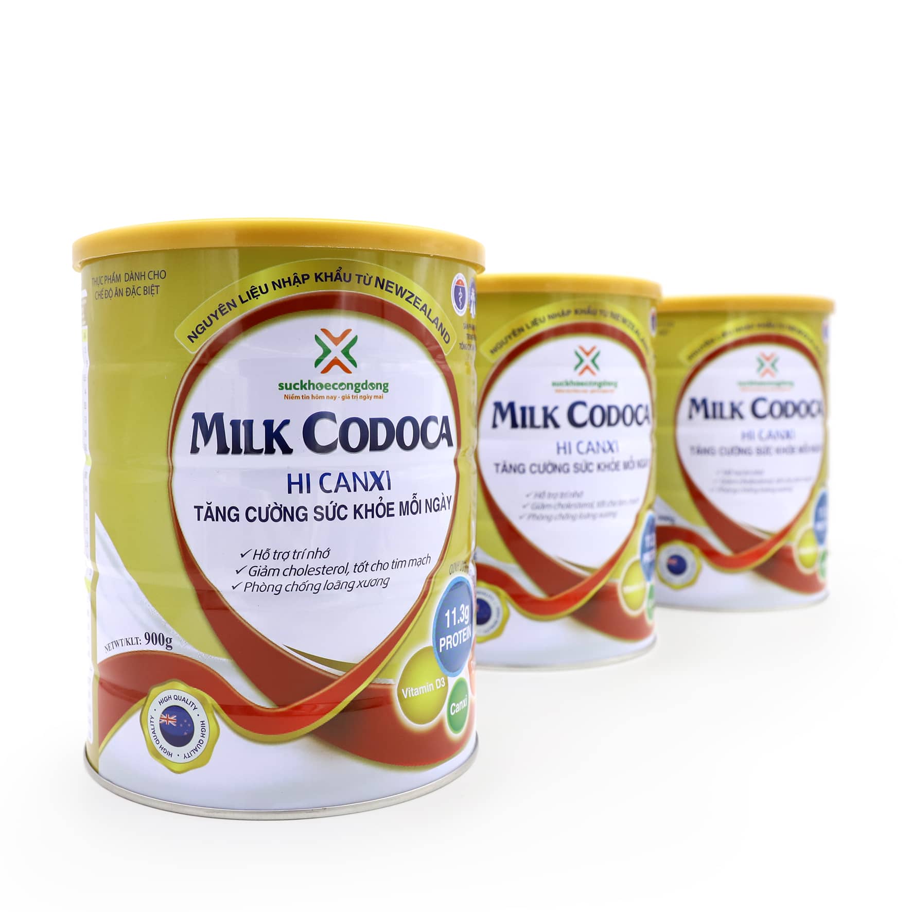 Codoca Hi Canxi 900g - Dinh dưỡng đặc biệt cho người tiểu đường - bổ sung Canxi hàm lượng cao, tăng cường sức khỏe