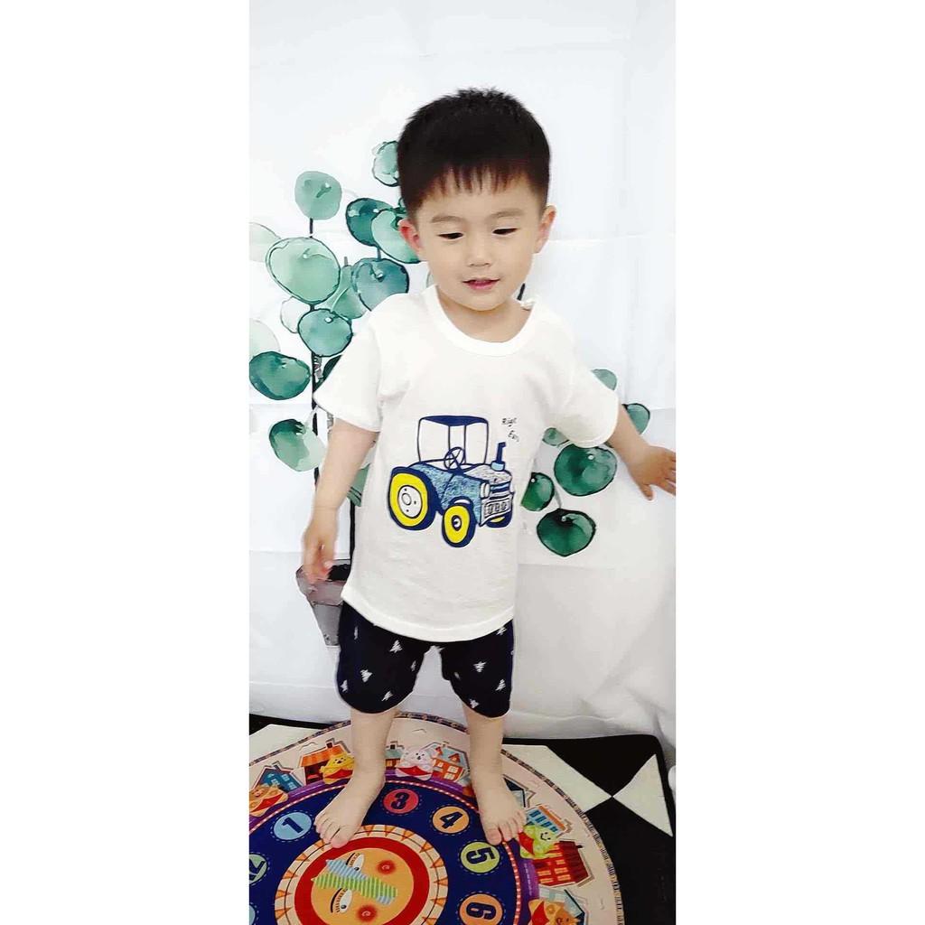 Áo phông trắng mùa hè chất thun mát cho bé trai và bé gái size 6-20kg