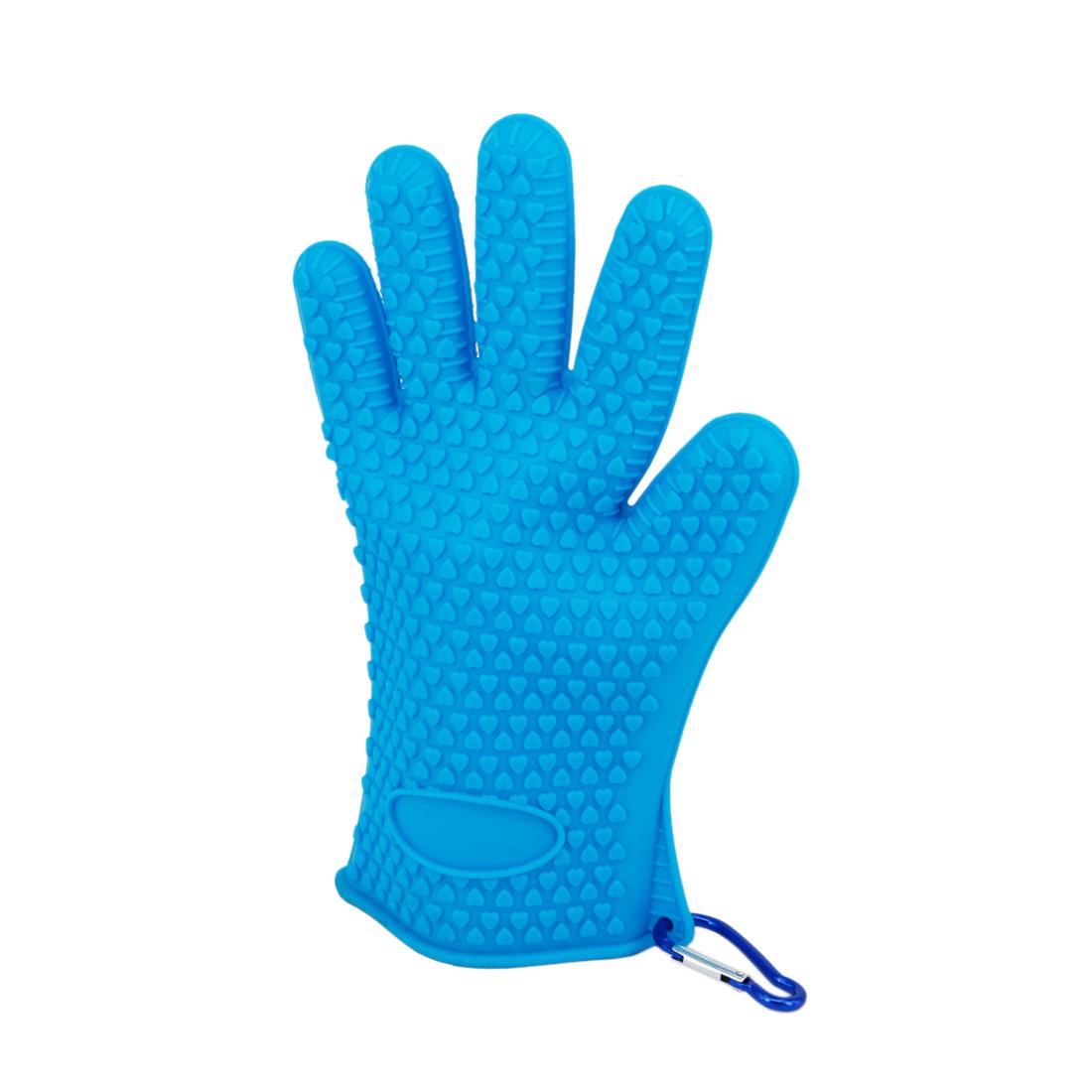 Găng tay lò nướng, Găng tay lò nướng hai lớp bằng silicon và cotton, chống thấm nước và cách nhiệt, giá đỡ nồi chống trượt để nấu ăn, làm bánh ngọt, nướng bánh và nướng BBQ