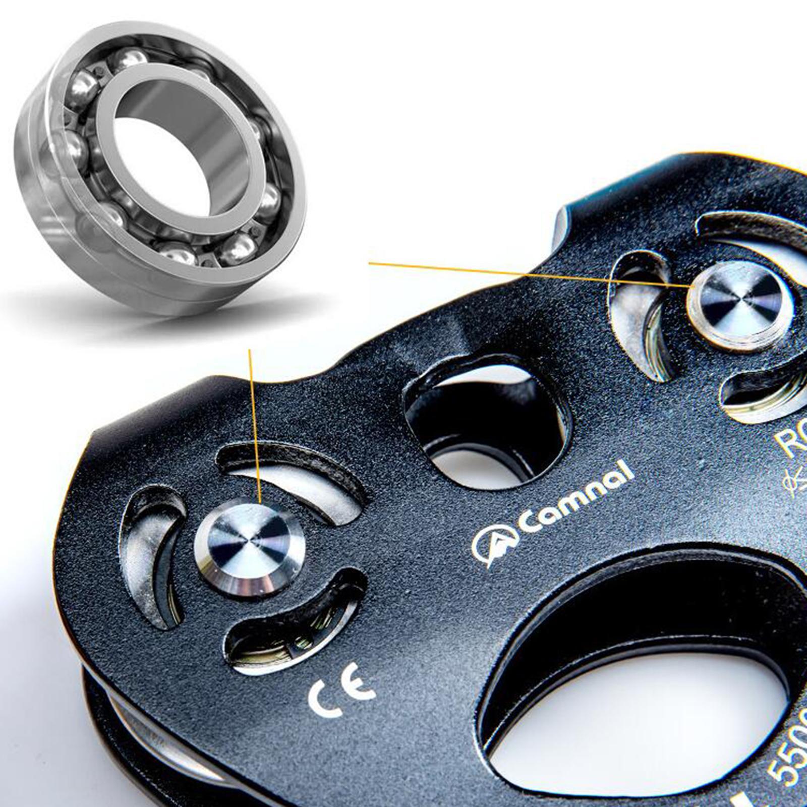 Climbing Dual Pulley Dual Trolley Gear On with Ball Bearing Fixed