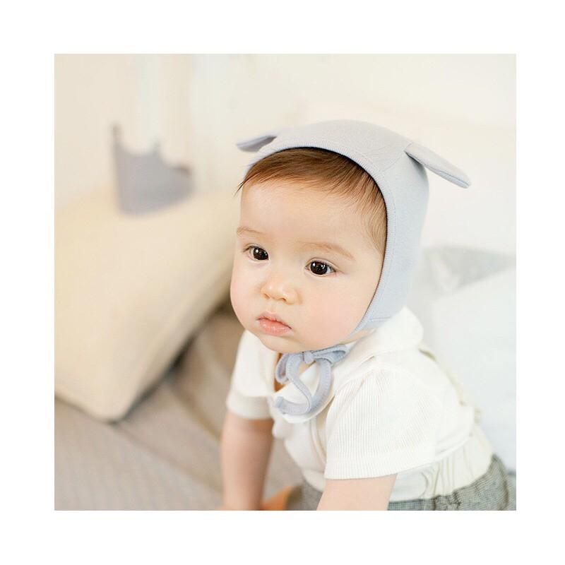 Mũ cotton tai thỏ cho bé