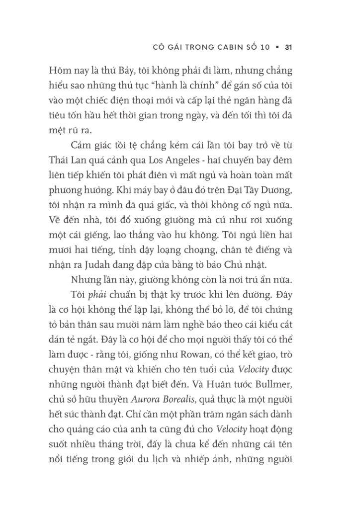 Sách Cô Gái Trong Cabin Số 10