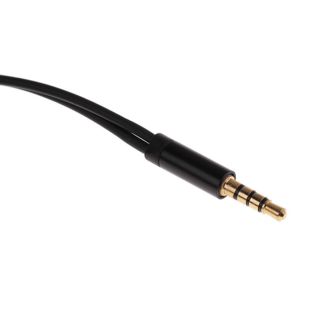 3.5mm Male to 2 Female Audio Adapter Cable for Guitar Amplifier Amp Parts