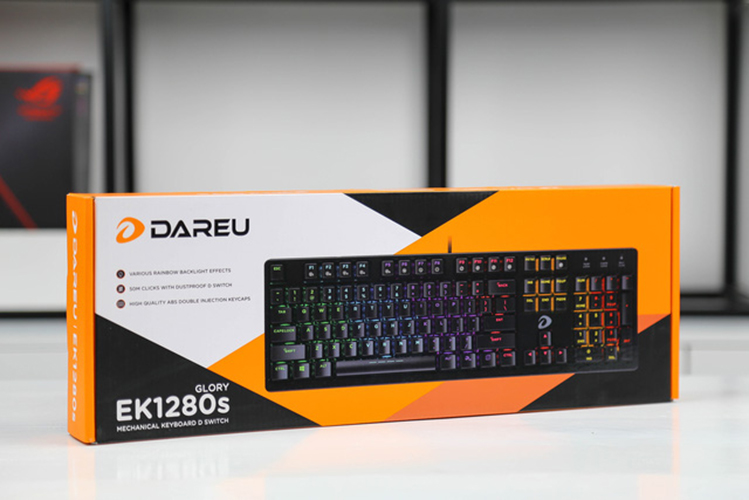 Bàn phím cơ Gaming DAREU EK1280S 104KEY (MULTI LED, Blue/ Brown/ Red D Switch) - Hàng Chính Hãng