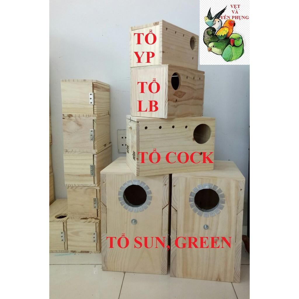 TỔ ĐẺ COCKATEIL -NGỰC HỒNG- GREEN CHECK (TỔ SIZE LỚN)