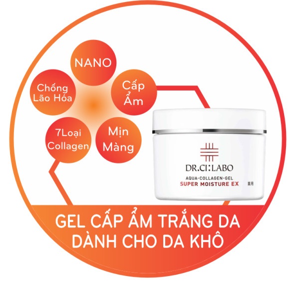 Gel Dưỡng Ẩm Và Ngăn Ngừa Nếp Nhăn Dr.Ci:Labo Aqua-Collagen-Gel Super Moisture Ex  (50g)