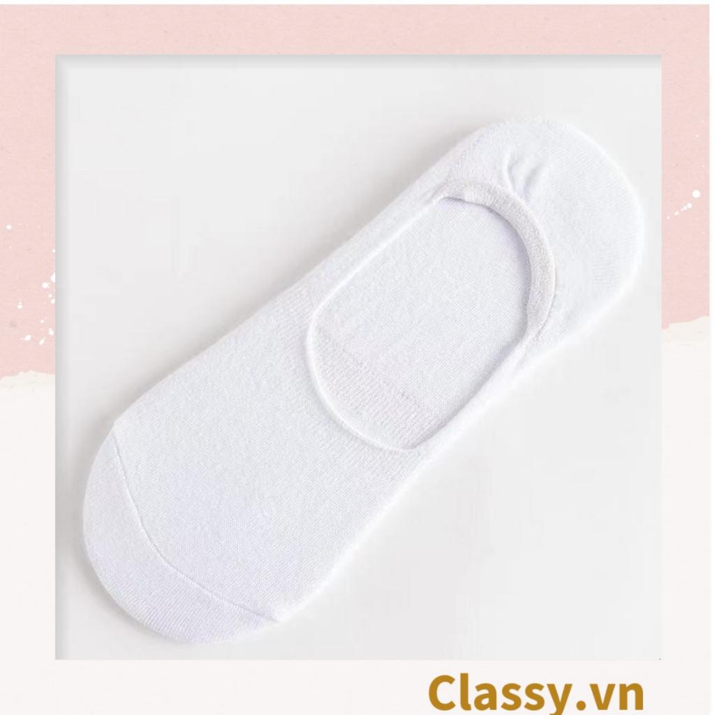 Tất cotton, vớ cotton Classy không cổ, phù hợp nhiều loại giày dép G1407