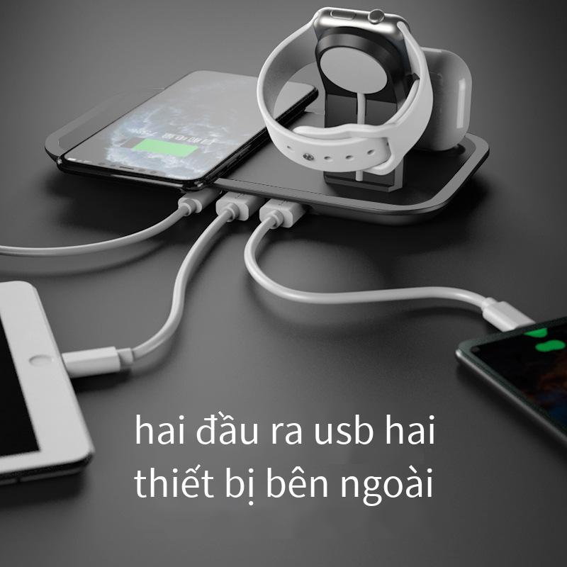 Bộ sạc không dây WS ba trong một phong cách mới nhất sạc máy tính để bàn đa chức năng sạc nhanh không dây khung sạc không dây di động