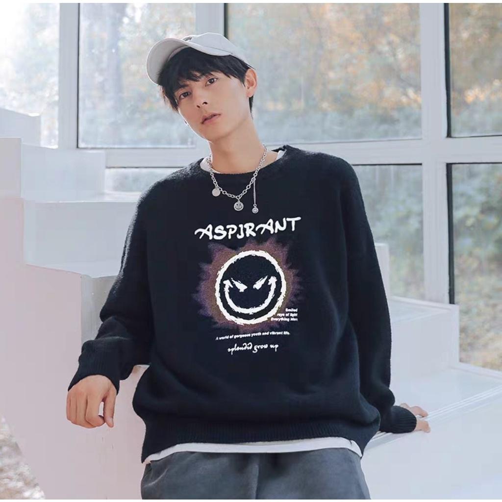 Áo len giữ nhiệt MEANSTORE len mùa đông nam nữ phong cách Hàn Quốc Ulzzang màu xanh, đen. xám