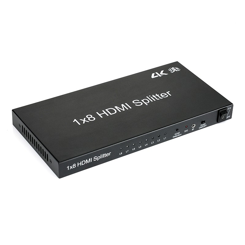 Bộ chia HDMI 1 ra 8 (vỏ sắt ) hỗ trợ hình ảnh  Full HD