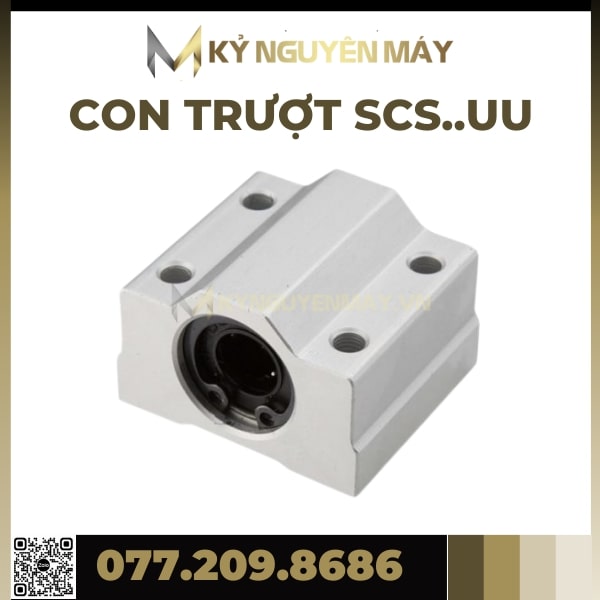 Con Trượt SCS50UU, SCS60UU, SCS80UU, Con Trượt Tròn SCS UU, Bạc Trượt SCSUU, Chất Liệu Thép Chịu Lực Không Gỉ