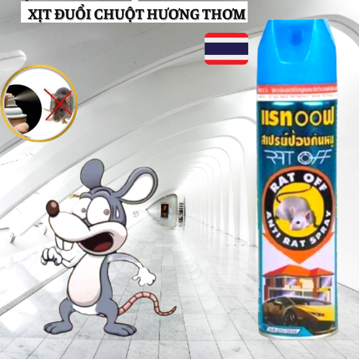 Bình xịt đuổi chuột hương thơm Thái lan n toàn khi sử dụng-Chai to