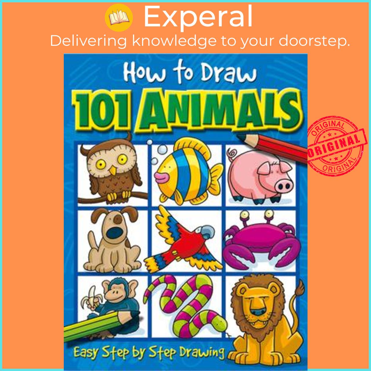 Sách - How to Draw 101 Animals, Volume 1 by Dan Green