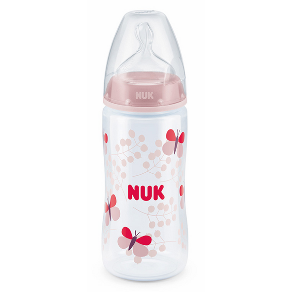 Bình Sữa Nhựa PP 300ml Núm Ti Silicone S1 Nuk NU66133 (Size M) - Màu Ngẫu Nhiên