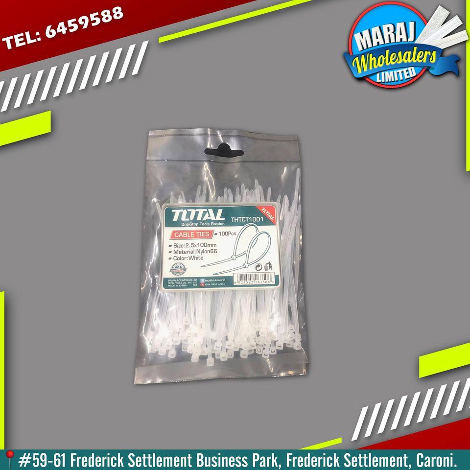 BỘ 100 DÂY RÚT NHỰA TRẮNG 100X2.5MM-300X4.8MM TOTAL - HÀNG CHÍNH HÃNG