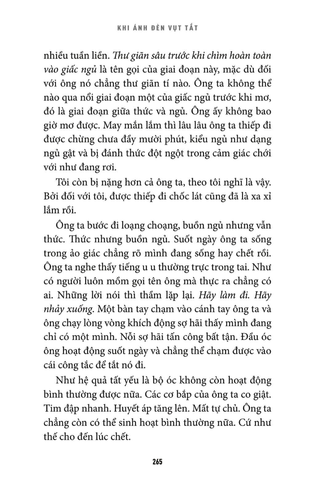 Khi Ánh Đèn Vụt Tắt (Tiểu Thuyết)