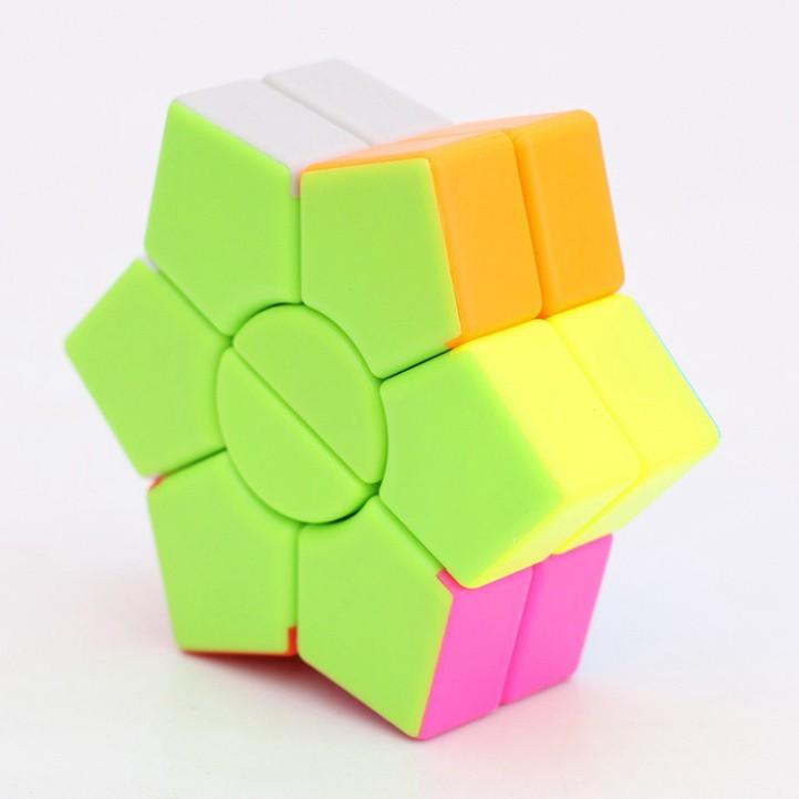 Rubik Biến Thể 6 cánh hoa màu mè 2-Layer Super Square-1 Star Stickerless
