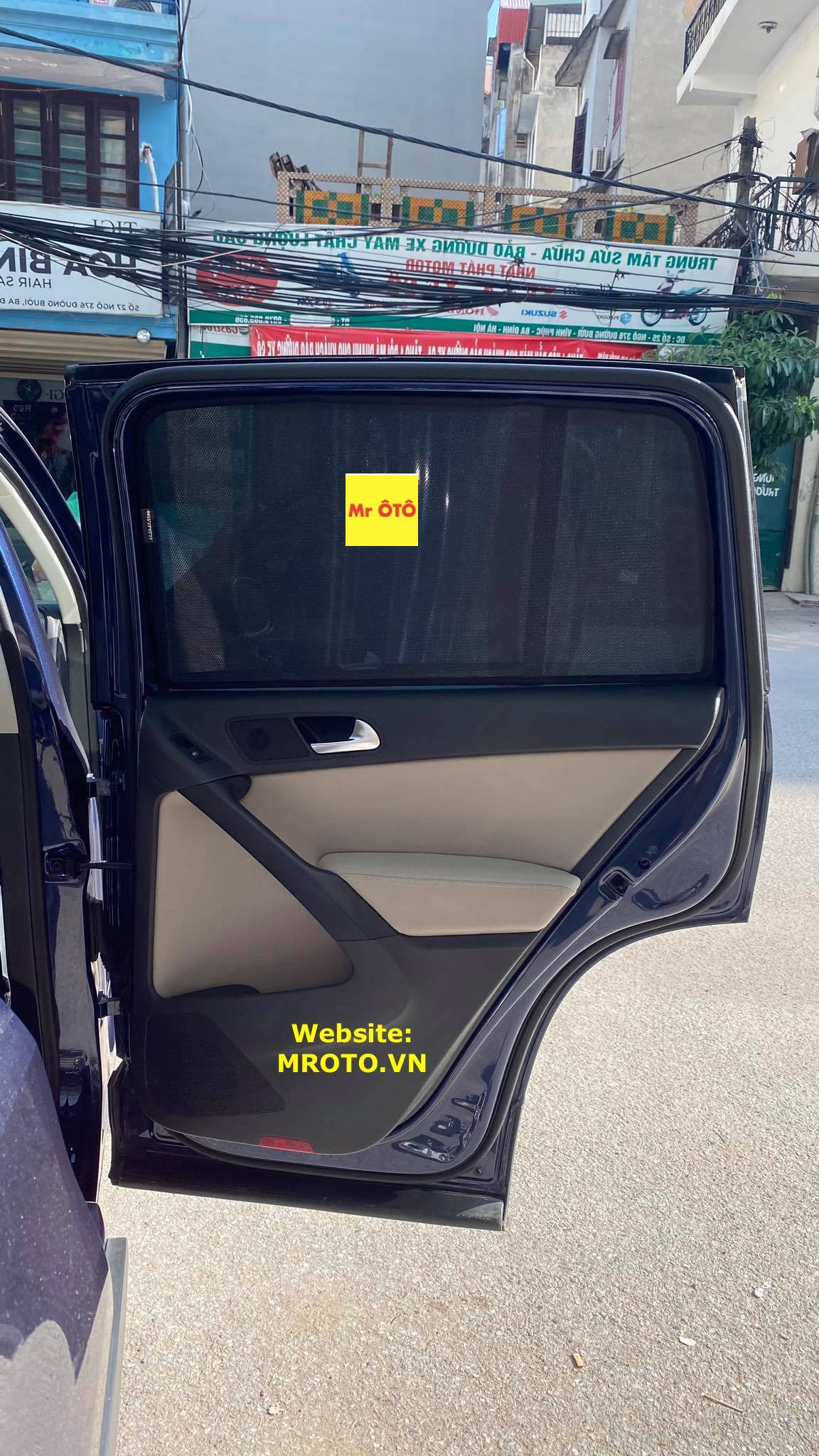 Rèm Che nắng xe wolkswagen TIGUAN 2013 1 có hút nam châm, Vải dày dặn, chống nắng tuyệt đối