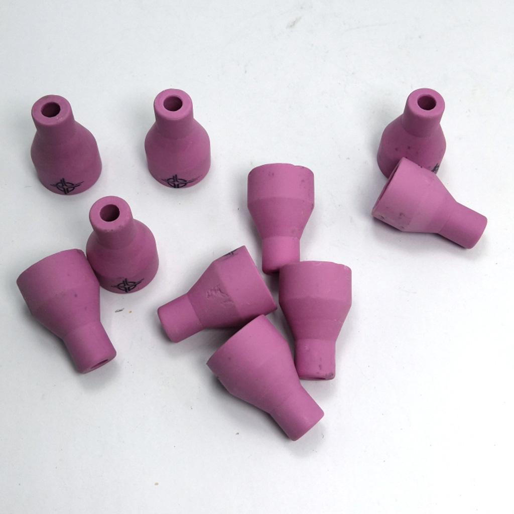TIG Welding Torch Consumables Collet Body Ceramic Nozzle Pink