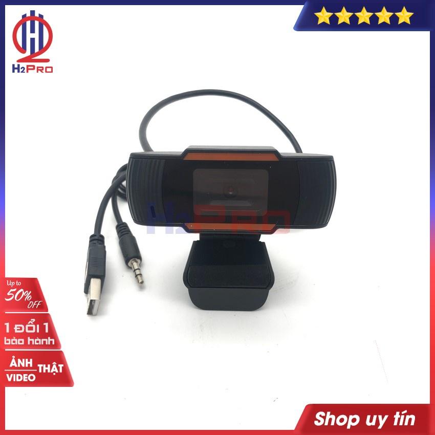 Webcam PC HD sắc nét-Có Mic H2Pro chân kẹp-dễ sử dụng (1 chiếc), webcam máy tính giá rẻ cho học sinh, sinh viên