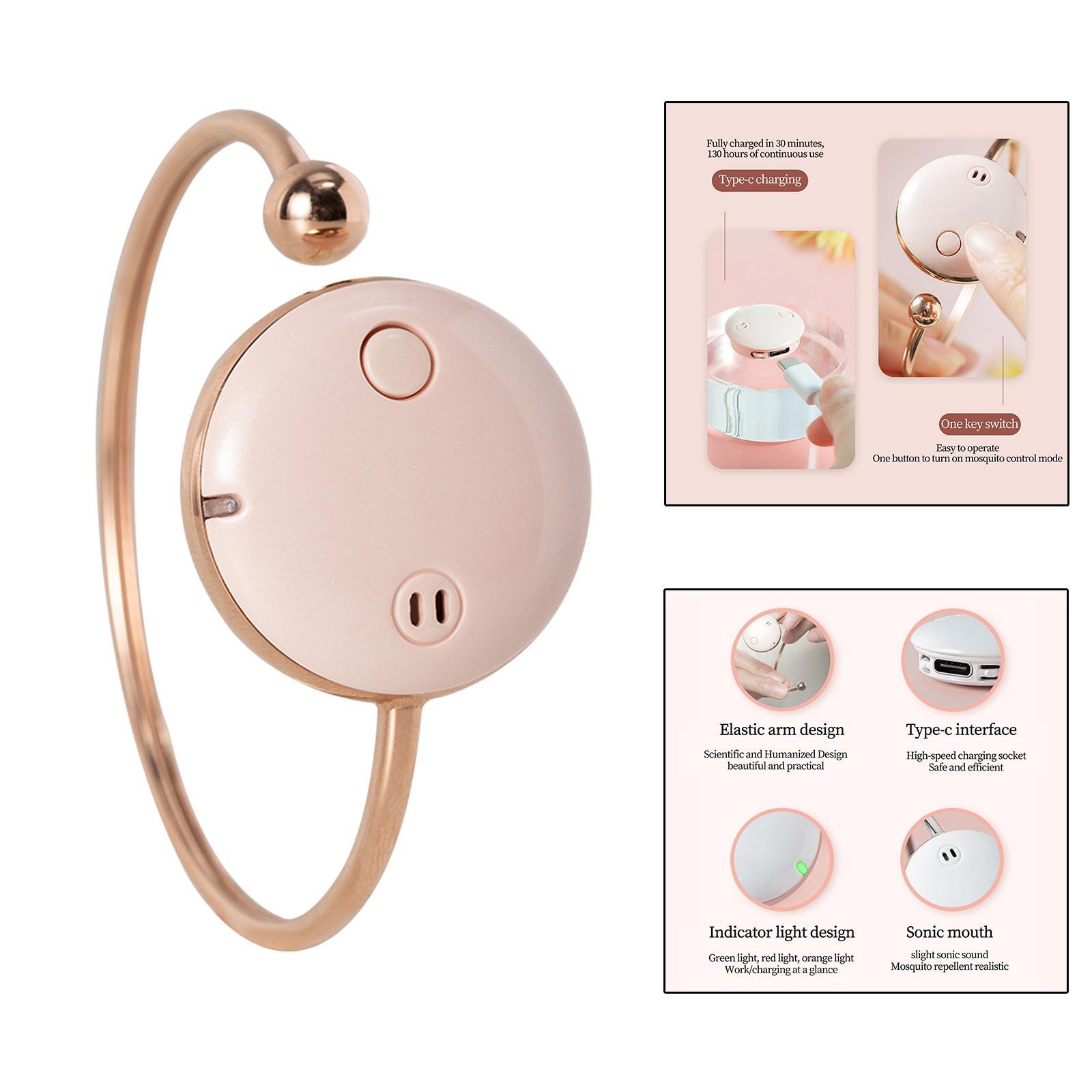 Bracelet USB Rechargeable for Backpacking Pink