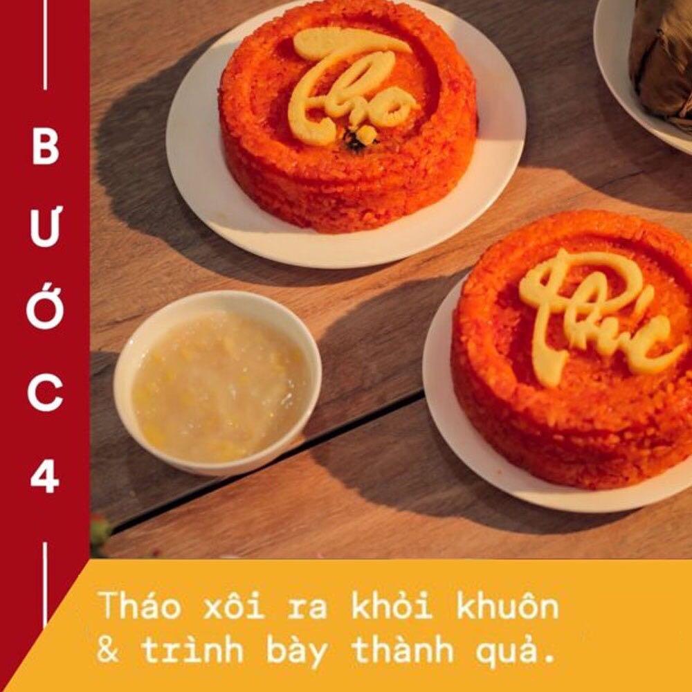 Bộ khuôn xôi tạo hình chữ Phúc Lộc Thọ, khuôn đóng sôi sắc nét