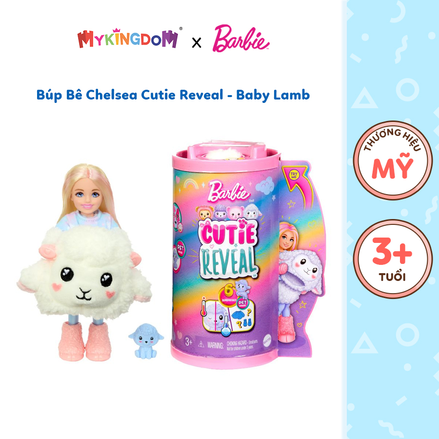 Đồ Chơi Búp Bê Chelsea Cutie Reveal - Baby Lamb BARBIE HKR18/HKR17