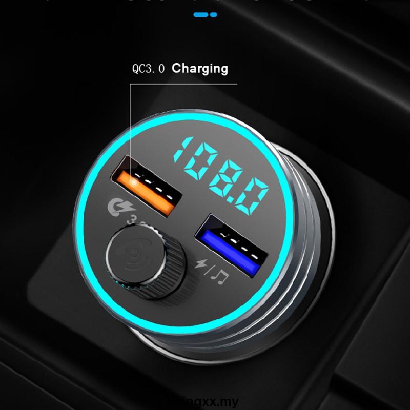 Máy Nghe Nhạc Mp3 Kết Nối Bluetooth 5.0 Usb Qc3.0 Cho Xe Hơi