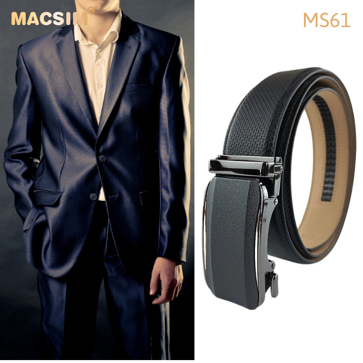 Thắt lưng nam da thật cao cấp nhãn hiệu Macsim MS61